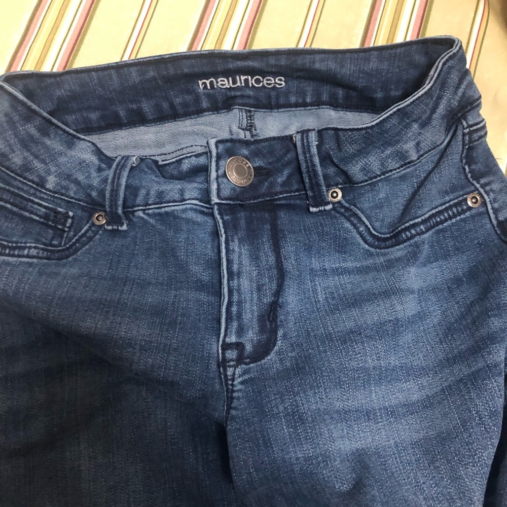 Maurices jeggings with grommet and ribbon ankle - Picture 4 of 5